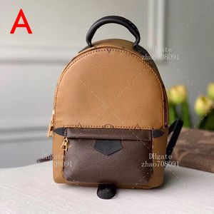 10A Diseñador de alta calidad Mini mochila bolso de escuela de cuero genuino bolso de señora con caja L001