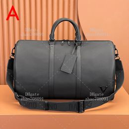 10A Sac de voyage design de qualité supérieure 50 cm sac fourre-tout en cuir véritable le sac de grande capacité avec boîte L258