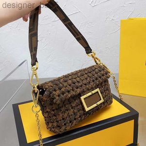 10A Diseñador de alta calidad Mujeres Nylon Tejer Bolsa cruzada Marca Vintage Moda Tejido Bolsos de compras Mujer Baguette Hombro Bolso Luxurys Diseñadores Bolsas