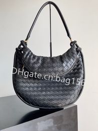 10A handtas van topkwaliteit Gemini draagtas spiegel Designer tas halve maan vrouw luxe Vrije tijd Hobo Onderarmtas Volledig handgemaakte Intrecciato composiet schoudertas