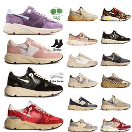 10A Top Quality Itália Golden Running Sole Sneakers Dad-Star Sapatos Clássico Branco Lantejoula Dirty Designer Superstar Homem Mulheres Treinadores Caminhadas Sapatos Golden Geese