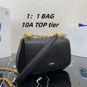 10A Top Quality Luxurys Designers Sacs Femme Portefeuille Black Handbag 22 * 14 * 6,5 cm 1BD275 Sacs de chaîne en or