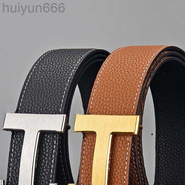 Ceinture pour hommes de qualité supérieure 10a ceinture de desserre ceinture en cuir pour femme courroie brune femme ceinture blanche boucle lisse et courroie bleue 38 mm avec boîte