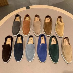 2024 Nouvelles chaussures de course Valk Mocassins pour 10a Top Qualité Hommes Classique Véritable Cuir Mocassin Homme Piana préféré Sneaker Casual Loro Entraîneur en plein air Randonnée Chaussure de tennis