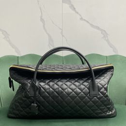 10A Bag de viaje de alta calidad Bags de diseñador de 56 cm Bolso de cuero genuino Lady Homodos con caja Y075