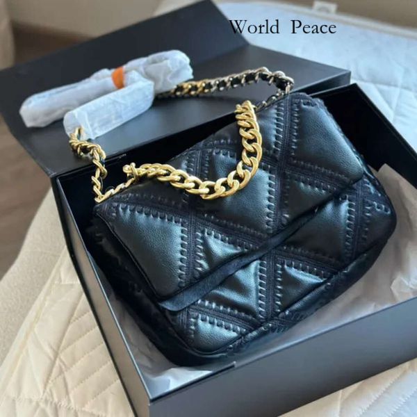 10a Top Quality Femme Sac à main Sac de rabat concepteur de chèvre Skin Diamond Soft Geuthesine Le cuir Messenger Messenger Purse Letter Buckle Lady Cross 491 469