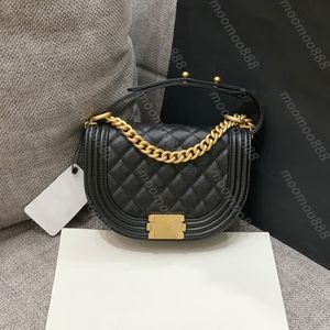 12A Tout nouveau miroir de qualité Designer Mini Femmes Flap Sac Luxurys Coco Beach Sacs à main Véritable Cuir Caviar Matelassé Sac à main Bandoulière Noir Épaule Gold Chain Box Sacs