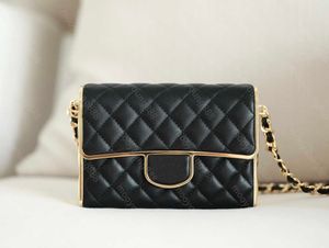 10A Top Tier Mirror Kwaliteit Luxe Ontwerpers Avondtasje Mini Rechthoek Lamsvacht Gewatteerde Flap Purse Box Bags Womens Real Leather Handtas