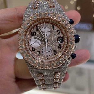 10A Horloges Heren Hoogwaardig uurwerk Designer Moissanite Iced Out Diamond Montre Automatisch mechanisch horloge