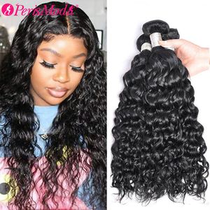 10a Water Wave Bundles Extensions d'origine des cheveux humains Remy brésilienne 30 pouces humide et ondulé 1/3/4 pcs Natural Curly Hair Bundles