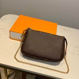 10a Luxe designer Dames Designer Tas Goud en Silver Chain Schoudertas Fashion Handtas Pocket Accessoires Crossbody Wallet Damesmekerd 143