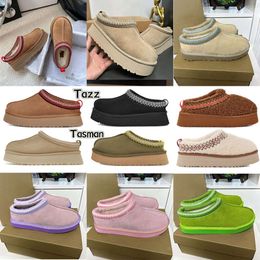 10a Womens Tazz Slippers Tasman Mustard Designer Seeder Seed Cartnut Fur Slides Sheepskin Classic Ultra Mini Platform Boot Winter Femmes Hommes Slip-On Chaussures Sleed Upper Wool