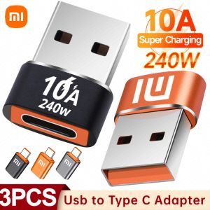 10A Xiaomi 13 12 Type C USBC Femme à USB Un câble de chargeur adaptateur masculin OTG Convertisseur pour Samsung S23 Ultra OnePlus iPhone 15 14