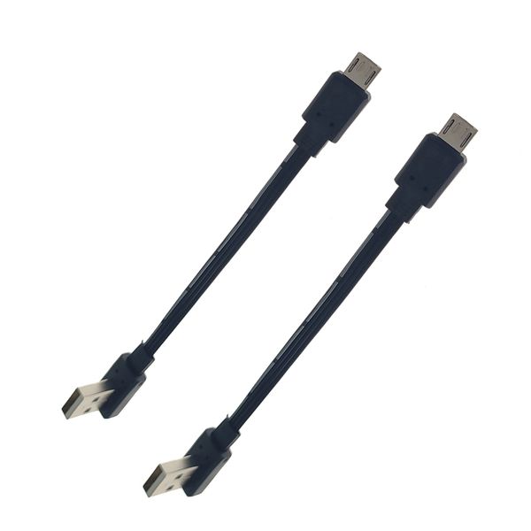 10 cm 20 cm Super plano flexible hacia arriba y hacia abajo hacia la izquierda en ángulo recto 90 ° USB USB Micro USB macho a USB Cable de datos macho Masculino 30 cm 50 cm