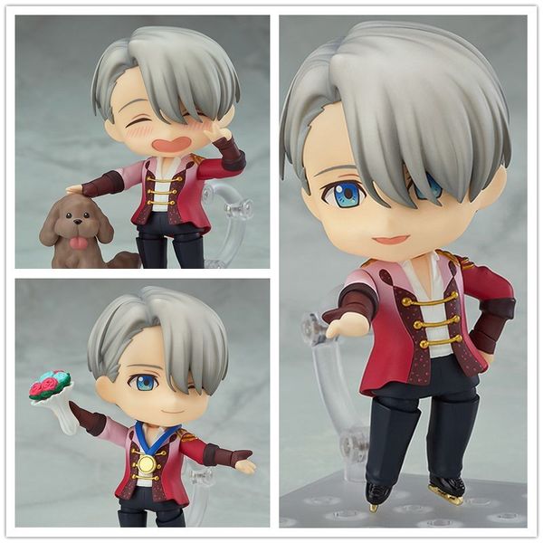 Figuras de anime YURI on ICE de 10cm, Katsuki Yuri 736 #762 # Victor Nikiforov 741 # figura de acción de PVC, colección de juguetes de dibujos animados, regalo de muñeca