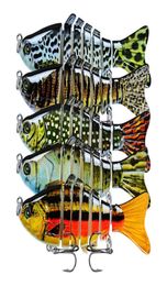 10 cm classique Luria appât en plastique dur leurres de pêche multi-sections route de poisson sous-appâts bioniques Hs001 emballage poissons Gear 7 1on B28589547