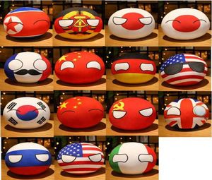 10 cm landbal speelgoed pluche hanger Polandball pluche pop Countryball USSR VS FRANKRIJK RUSLAND VK JAPAN DUITSLAND ITALIË3695441