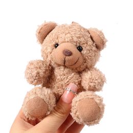 10 cm mignon dessin animé ours en peluche Keychain Pendant Toy Animal Soft Animal Doll Kawaii Toys Enfants Enfants Sac 240418