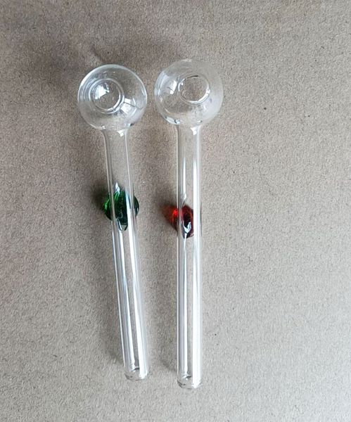 Tubo de quemador de aceite de vidrio Pyrex de 10cm de diámetro, tubo de quemador de vidrio transparente, tubo de vidrio, clavo de aceite