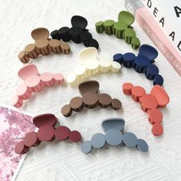 10 cm mat haar clips Shark Claw Clip Ponytail Accessoires Vormige Design Five Circle Fashion Clemmen Haarspeld sieraden