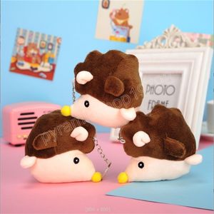 10CM hérisson en peluche jouet sac à dos pendentif poupée dessin animé mignon doux animaux en peluche porte-clés enfants anniversaire Festival cadeau