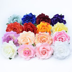 10 cm hoge kwaliteit zijde rozen bloem muur bruiloft home decor kerst diy broche bruids accessoires klaring kunstbloemen