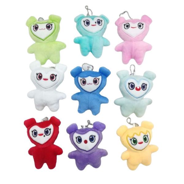 10cm Lovelys Coreano Super Star Cartoon Animal Dos veces Momo Moll Keychain Keybuckle Plush Toy para fanáticos