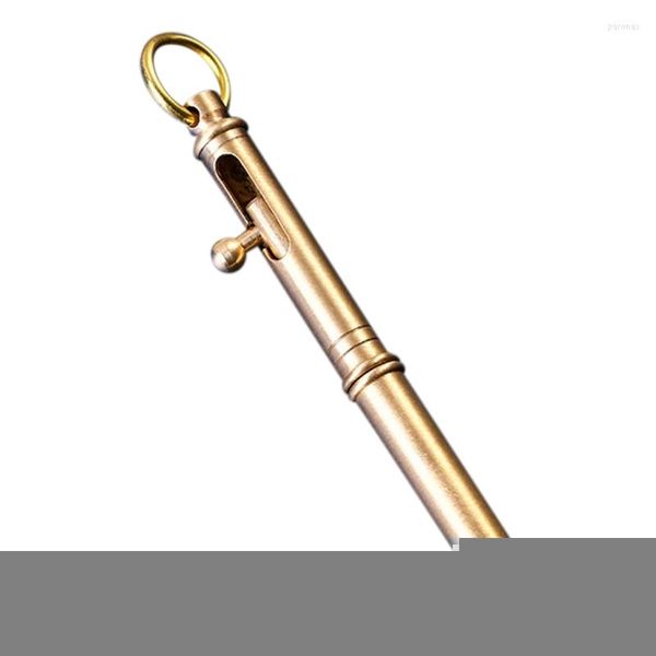 Style de boulon de stylo en laiton en forme de mitrailleuse de 10 cm avec anneau de suspension pour JIAN créatif