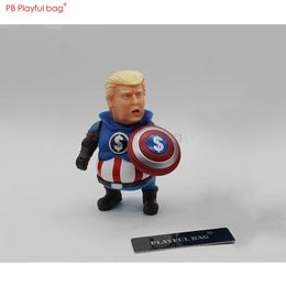 10cm Mothable Trump Cosplay PVC Action Figure Novelty Super Hero Collections Children Doll Tout Christmas Gifts HC78 240407