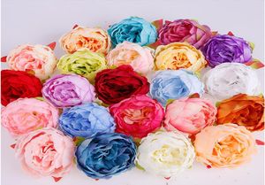 10 cm Fleur de fleur de pivoine Fleur artificielle pour la fête de mariage Décoration maison bricolage Fake Flowers Wall Garland9579863