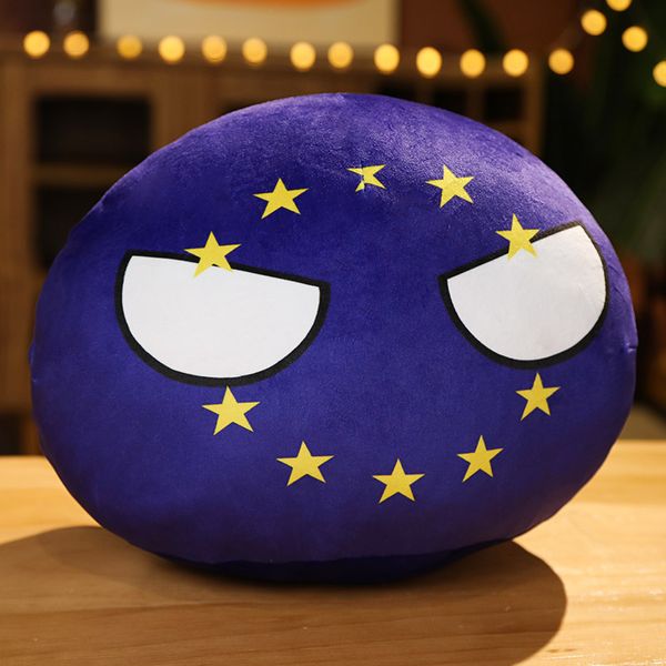 10 cm Polandball en peluche Doll USSS USA FRANCE RUSSIE UK Japan Allemagne Cananda Italie Country Ball Toy Plux Pendant Home Decor