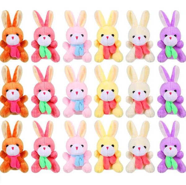 10 cm lapin en peluche jouets de pâques pendentif lapin jour de pâques décor animaux en peluche peluches pour les filles