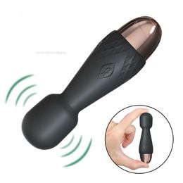 10 cm Vibrateurs de baguettes magiques courtes pour femmes Stimulatrice de mamelon Clitoris Plug anal vaginal masturbateur femme sexy toys adulte 18 Plus