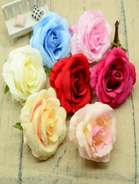 10 cm zijden rozen trouwhuis decoratie accessoires bloemen voor vazen plakboeking diy bruids klaring goedkope kunstmatige bloemen1676836