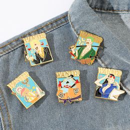 10Colors Japanse One Piece Wanted personages Email Pin Leuke anime films Games Hard Email -pinnen Verzamel metalen cartoon broche Backpack Hat Bagel Rapel Badges