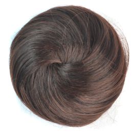 10 couleurs élastiques pour femmes dans les chignons de cheveux beignet chignons synthétiques résistants à la chaleur de haute qualité