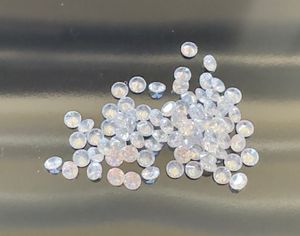 10ct losse Moissanite echte edelsteen 0,7-3 mm vlekkeloze FL D kleur ronde geslepen karaat