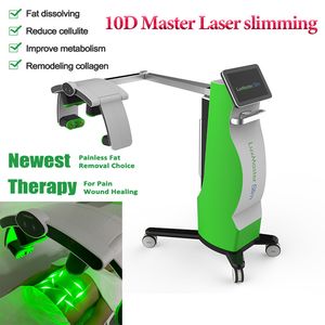 10D Laser Physio amincissant la machine 532nm tournant le corps froid d'enlèvement de celluite de laser sculptant le dispositif de LLLT