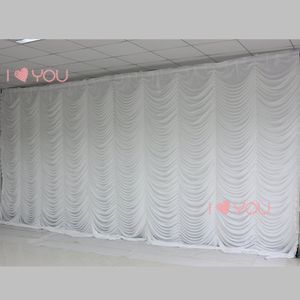 10 pies 20 pies diseño ondulado blanco decoración de fondo de escenario de boda ola cumpleaños evento fiesta cortinas paneles Baby Shower