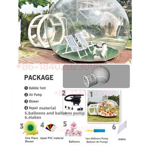 10 pieds dia PVC tente gonflable Événement extérieur gonflable transparent bubble dôme maison pour la publicité