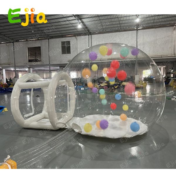 Maison bubble gonflable de 10 pieds avec pompe à air de ventilateur, tente à bulles Dôme transparent imperméable pour fête à domicile, centres commerciaux, parcs de parcs