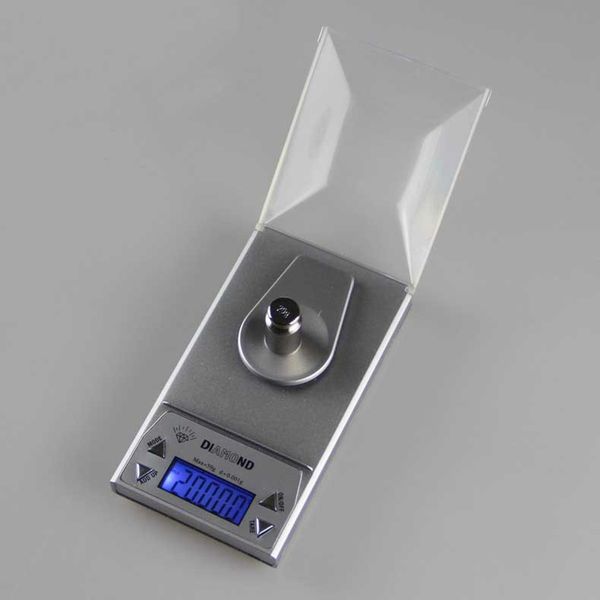 10g * 0.01g Mini LCD Balanzas de joyería Balanza de bolsillo digital electrónica Balanza de peso de gramo de ponderación de oro