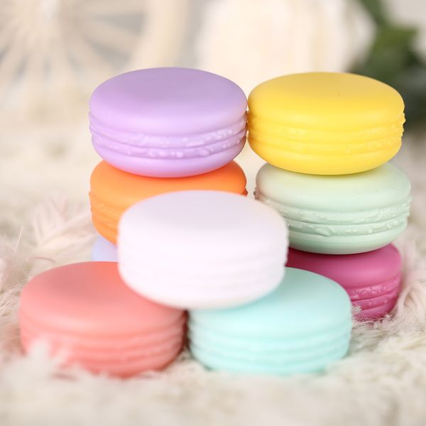 10g 0.34Oz Vide Rechargeable Macaron Voyage En Plastique Récipients D'échantillons Cosmétiques Avec Bouchon À Vis Pot Pot Maquillage Crème Pour Le Visage Baume À Lèvres Ombre À Paupières