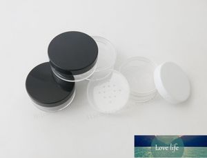 Pot de poudre vide rechargeable avec tamis, récipient de maquillage cosmétique, tamis Portable avec capuchon noir, 10g 20g 30g 12 pièces