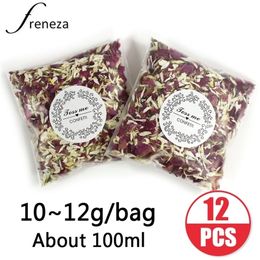 10g / sac Naturel Confettis De Mariage FRENEZA Pétales De Fleurs Séchées Pop Biodégradable Pétale De Rose Confettis Mariage Et Décoration De Fête Y201015