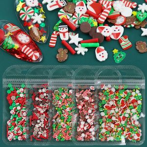 10g Christmas Polymer Clay tranches paille