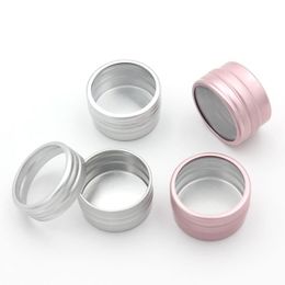 10g vide aluminium bouteille cosmétique étain luxe rond pot en aluminium peut ongles décoration artisanat pot conteneur iqtul