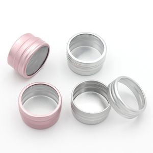 10g Vide En Aluminium Cosmétique Bouteille Étain De Luxe Rond En Aluminium Pot Peut Nail Décoration Artisanat Pot Conteneur