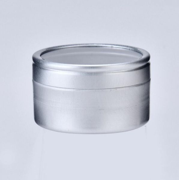 10g vide cosmétique échantillon aluminium crème bouteille contenant avec fenêtre couvercle à vis petit rouge à lèvres peut baume à lèvres pots lin3240