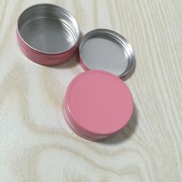 10G lege roze aluminium cosmetische containers pot basis lip balsem pot tin voor crème zalf hand crème verpakking container doos